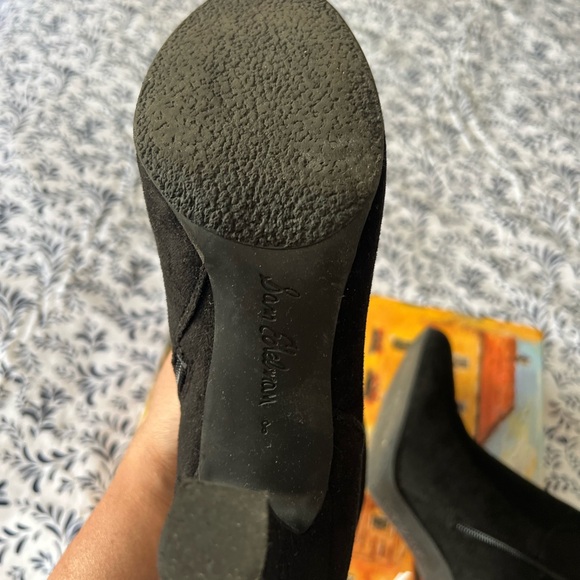 Sam Edelman black Suede Booties Sz 8 - Picture 7 of 7